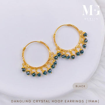 sk_1035 Dangling Crystal Hoop Earring