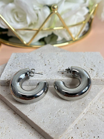 SK_1006 Large Essential Silver Hoops